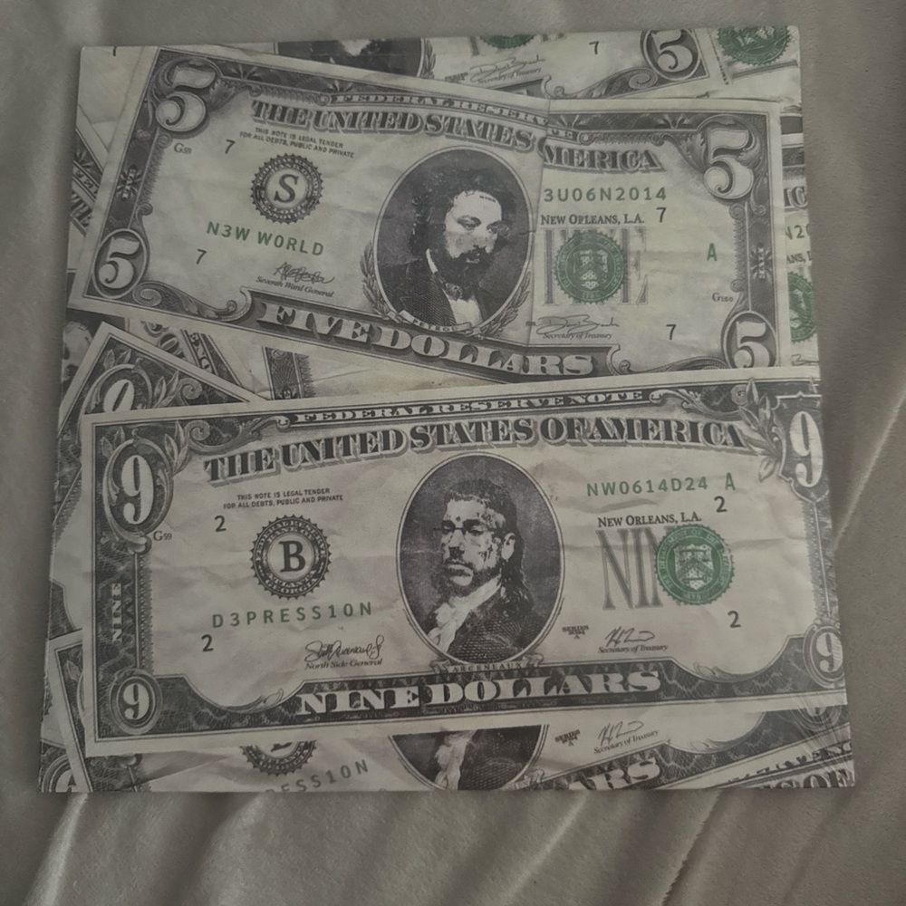 Dollar Bill Print Fabric